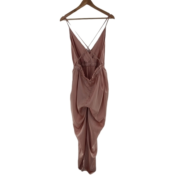 Main Strip Satin Jumpsuit Rose gold Large - Picture 3 of 7